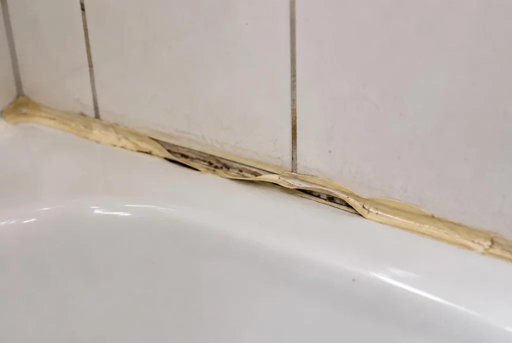 Kitbedrijf Monnickendam – loslatende kit naast het bad
